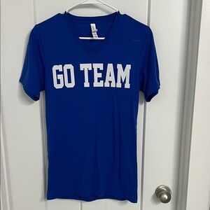 Royal blue go team tee
